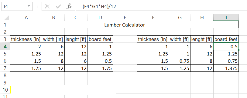 Lumber Calculator