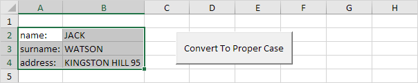 Convert to Proper Case in Excel VBA