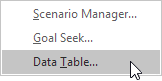 Click Data Table