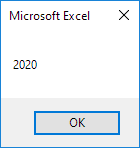 Year of a Date in Excel VBA