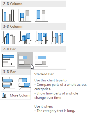 Click Stacked Bar