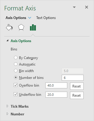 Define Histogram Bins Define Histogram Bins