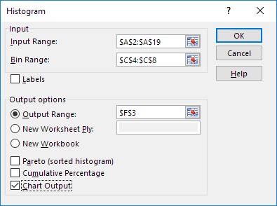 Histogram Parameters Histogram Parameters