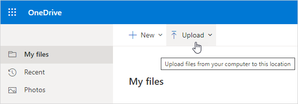 Upload an Excel File to OneDrive
