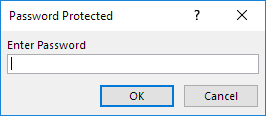Password Protected from being Executed