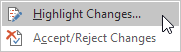 Click Highlight Changes