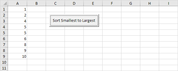 Sort Numbers in Excel VBA Sort Numbers in Excel VBA