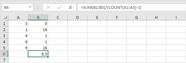 Divide by n-1 Divide by n-1