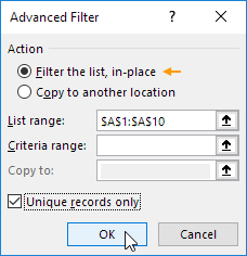 Filter the List, in-place