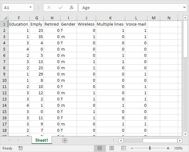 Normal View in Excel