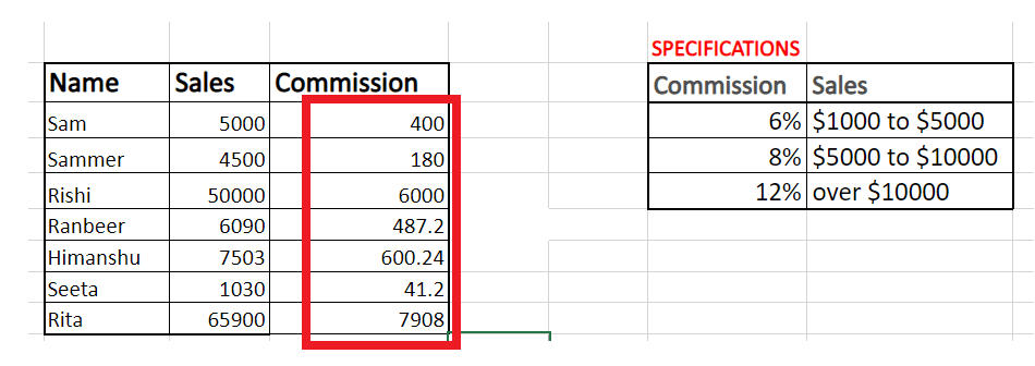 Excel Choose Function