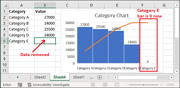 Excel Pareto chart