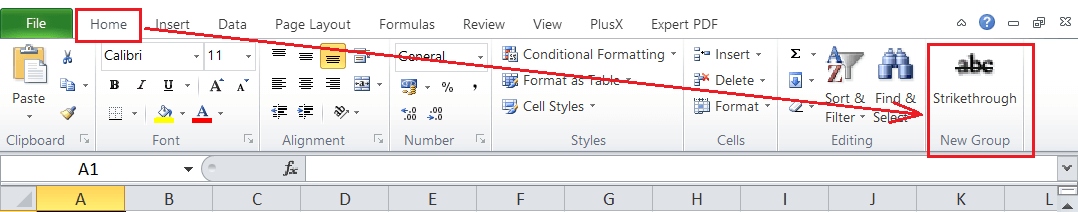 Excel Strikethrough Shortcut