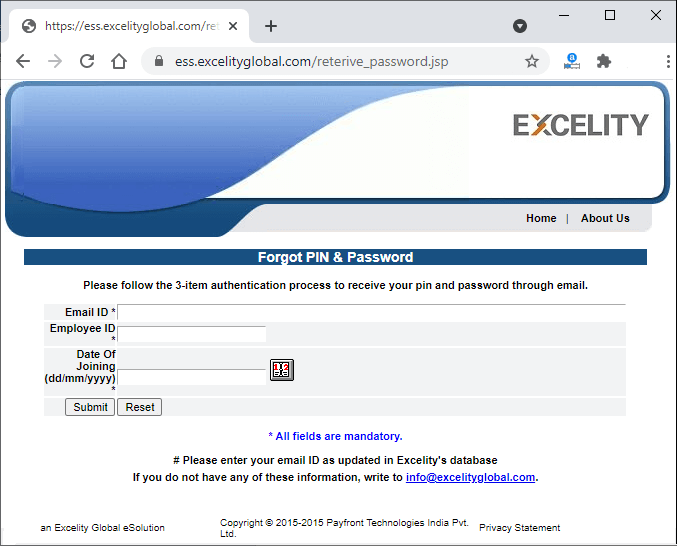Excelity login