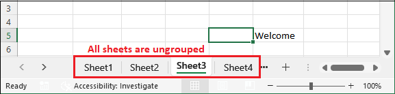 How many sheets are there in excel workbook by default