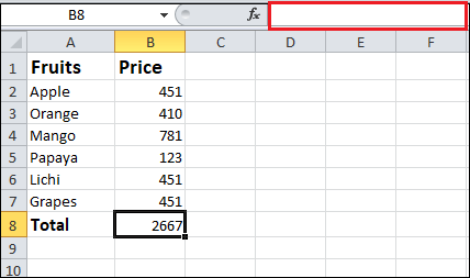 How to hide formulas in Excel