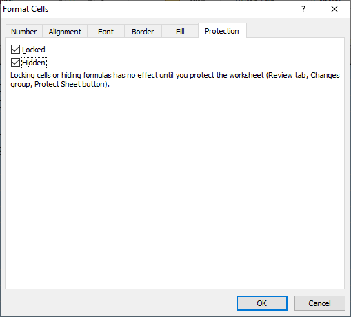 How to hide formulas in Excel