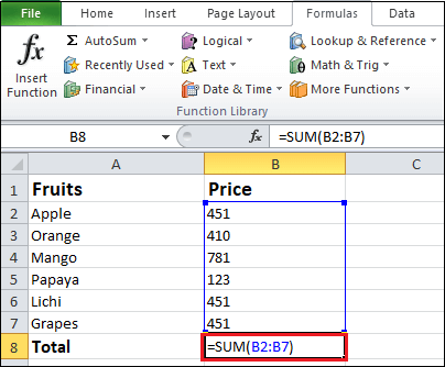 How to hide formulas in Excel