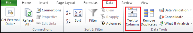 How to Separate text in Excel