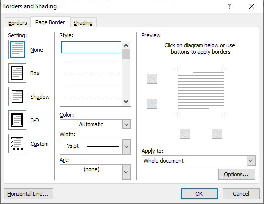 How to add a border in Word