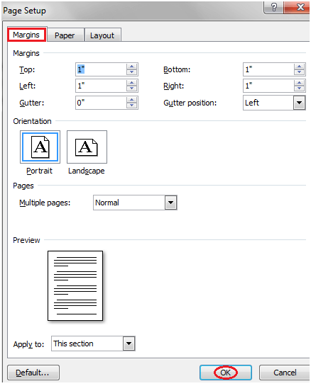 MS Word How to change page margins in ms word 2