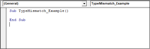 Type Mismatch VBA