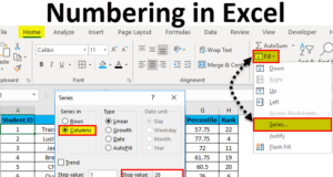 Numbering in Excel